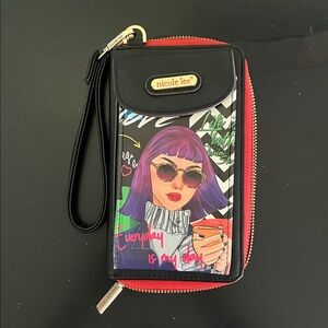 Nicole Lee Everyday Is My Day zip Around Wristlet